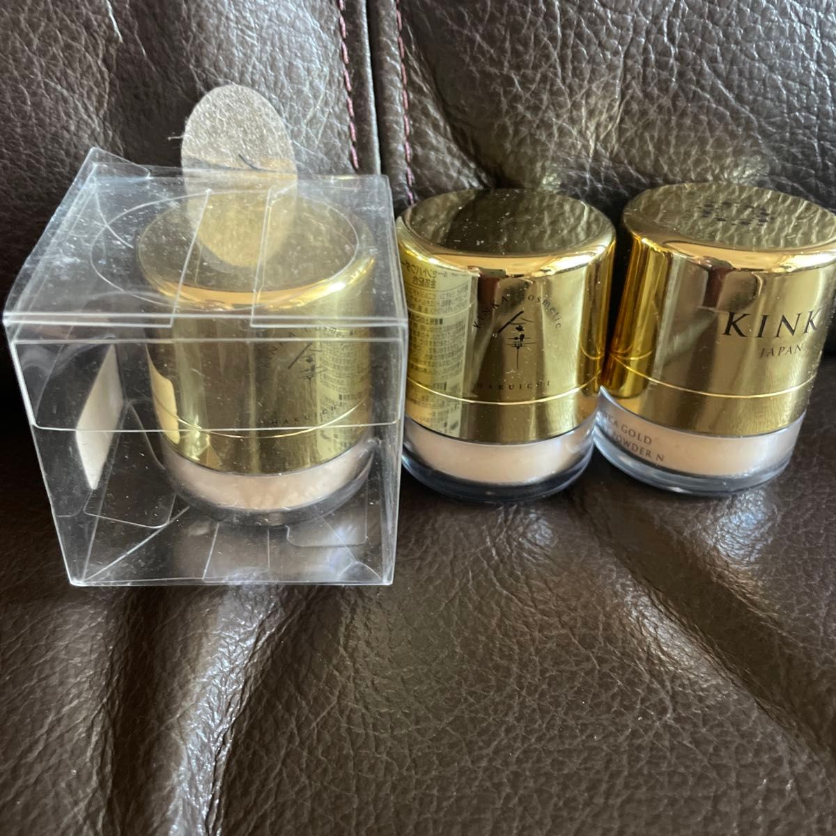 【KINKA】金华黄金 透明散粉 面部散粉 含金箔 箔一