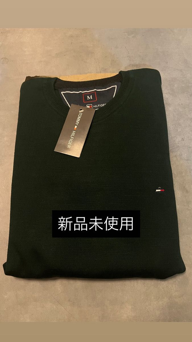 TOMMY HILFIGER 汤米·希尔费格 针织衫 绿色 M码 高尔夫