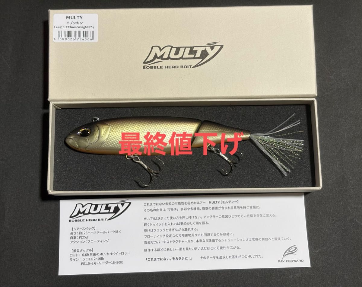 PAY FORWARD MULTY モルティー イブシキン ビッグベイト 全新未使用