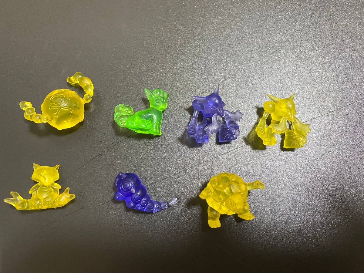 新宝可梦俱乐部 手办 透明色 7体套装 当年商品 复古