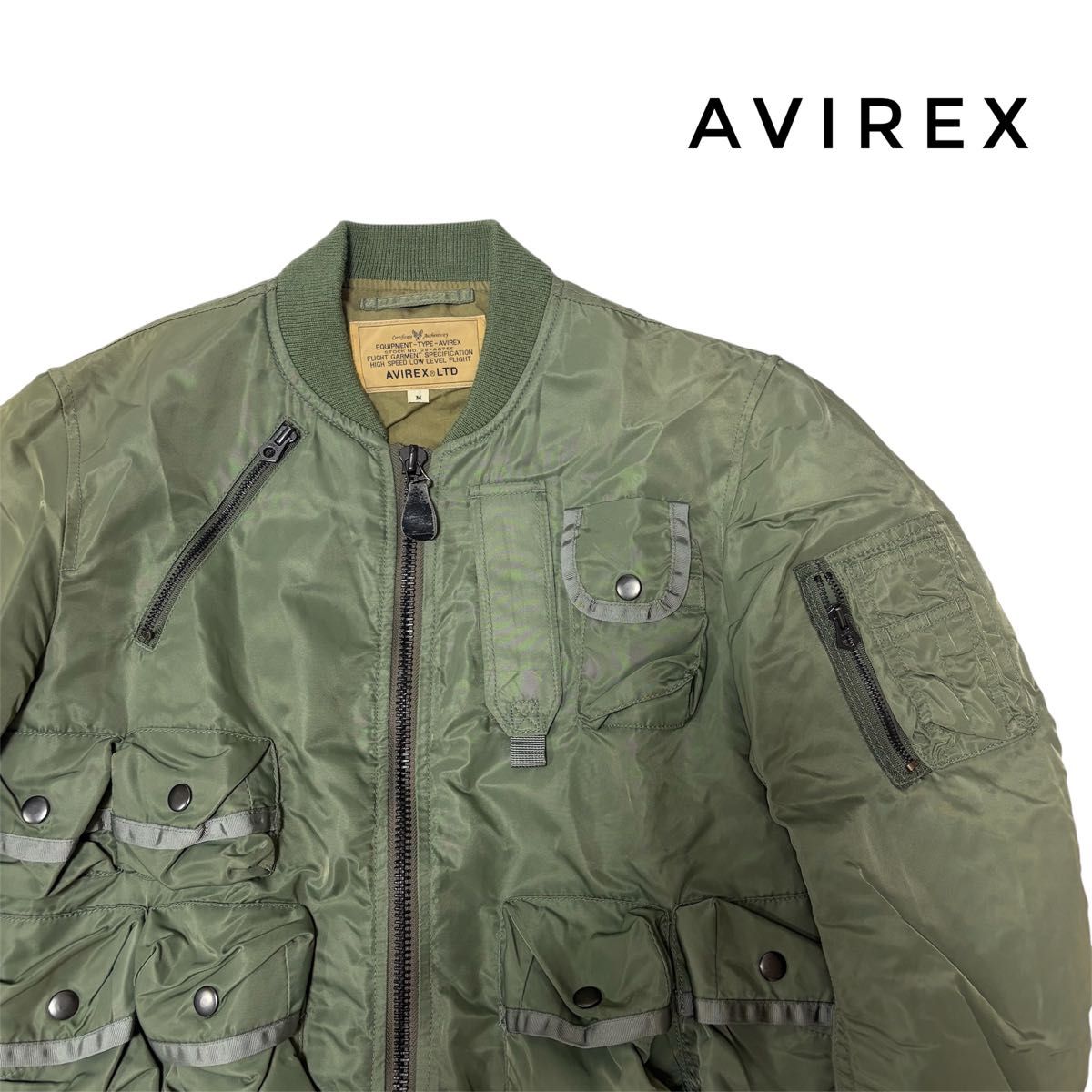 AVIREX（阿维莱克斯）MA-1飞行夹克 多口袋 二手