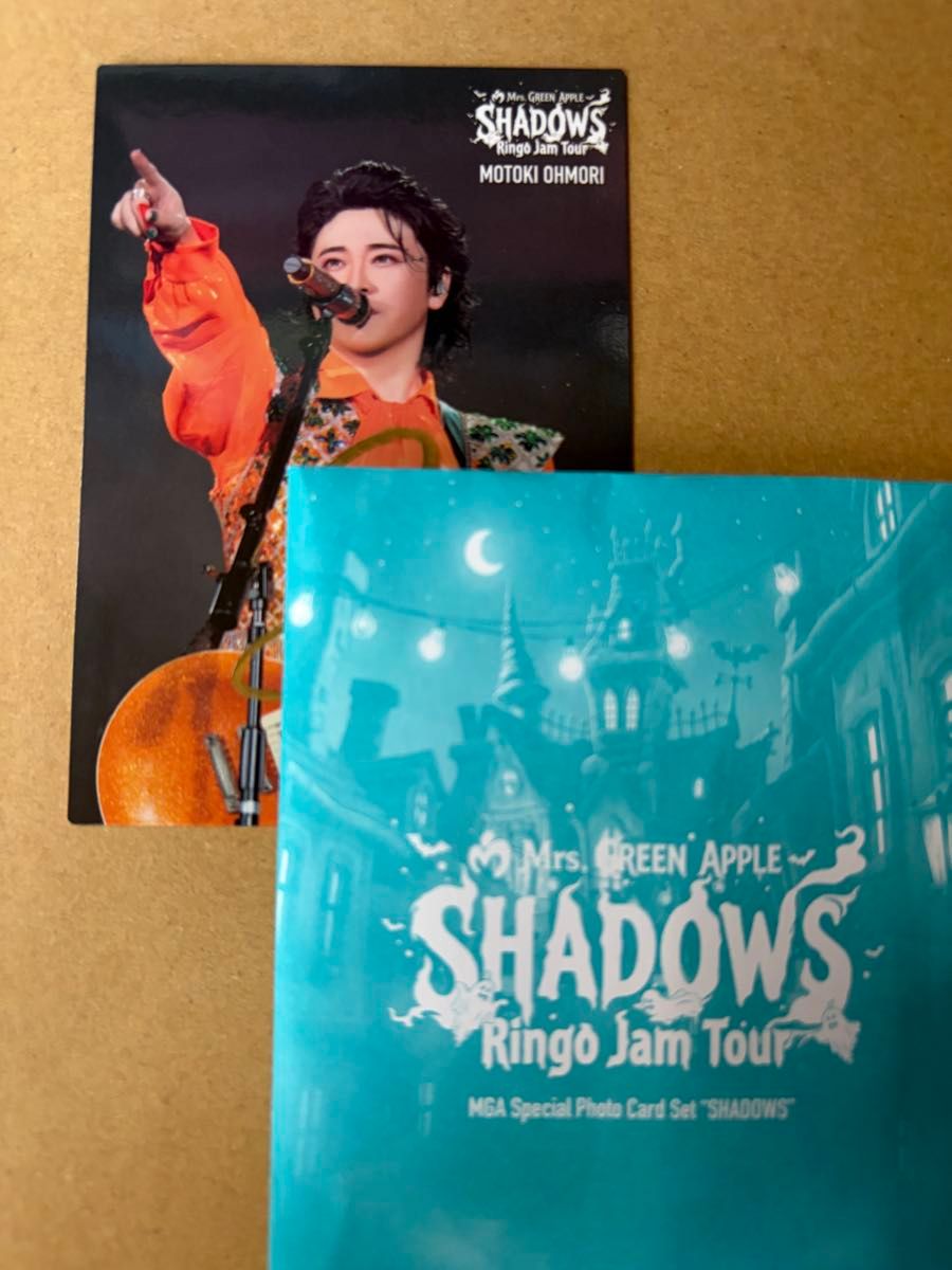 大森元贵亲笔签名照片卡 超稀有 Zenjin Visual SHADOWS Shadows Mrs. GREEN APPLE 照片卡