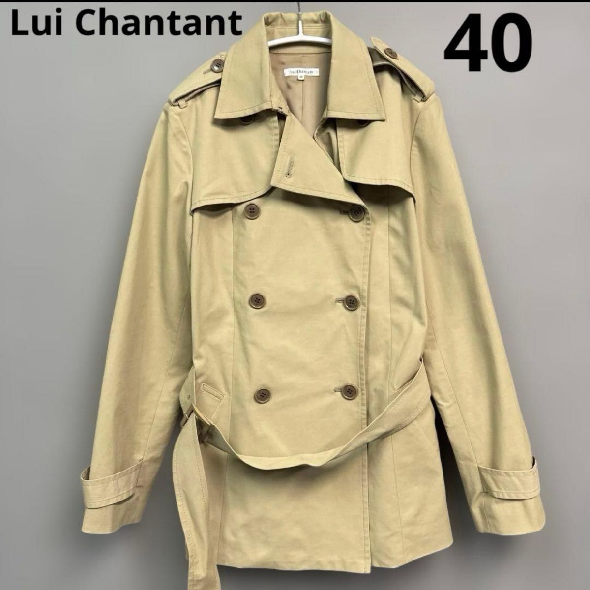 Lui Chantant ルイシャンタン 米色风衣 40