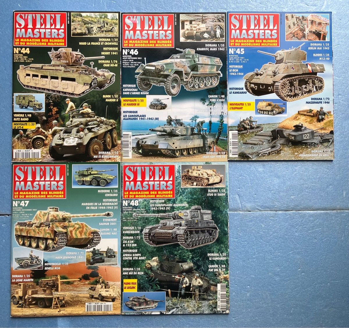 スチール マスターズ STEEL MASTERS 5冊 セット 本 雑誌 模型工作 プラモデル AFV ミリタリー フランス 洋書