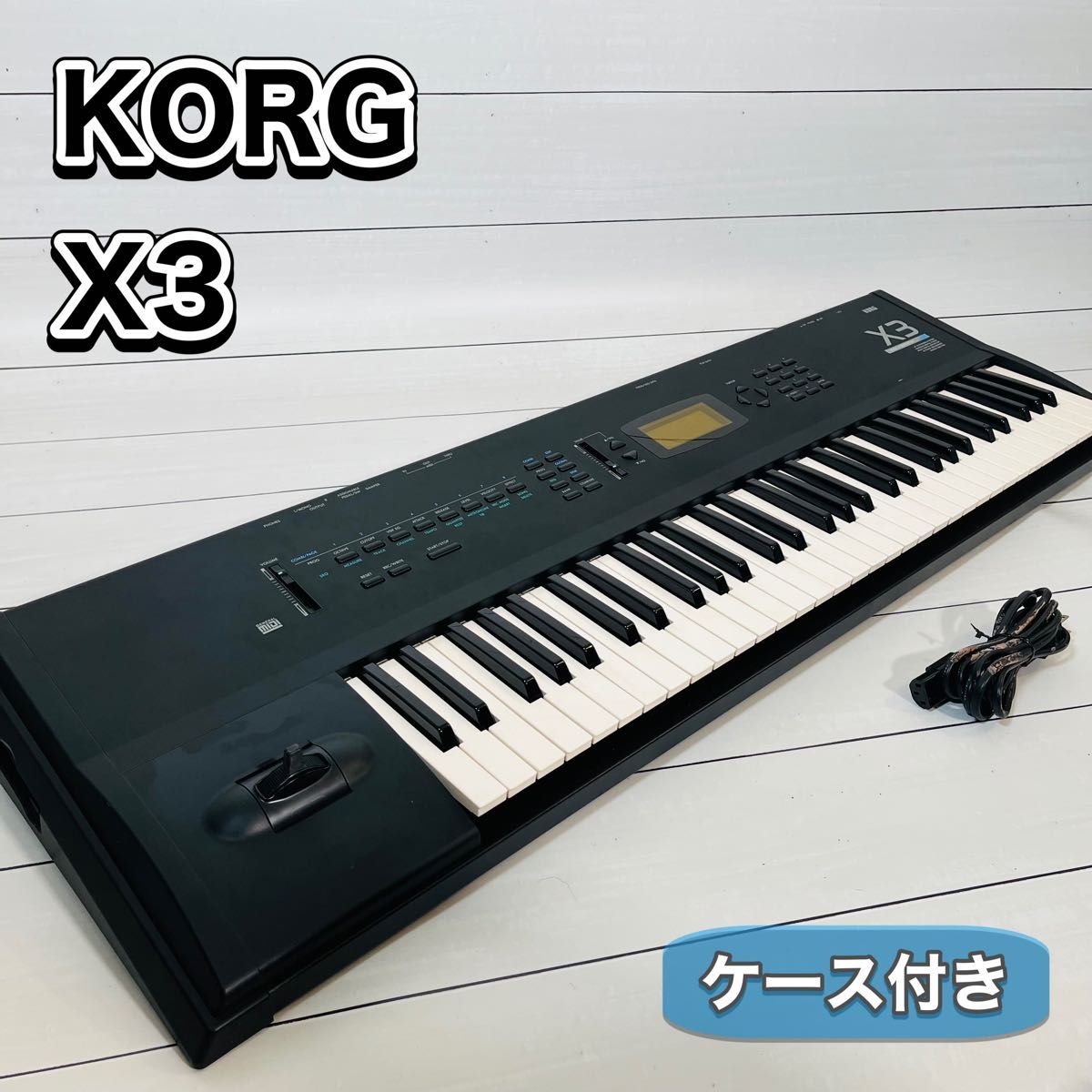 KORG 合成器 X3 故障品 已确认发声 键盘乐器 KORG 电子琴 带箱 现状销售 含运费